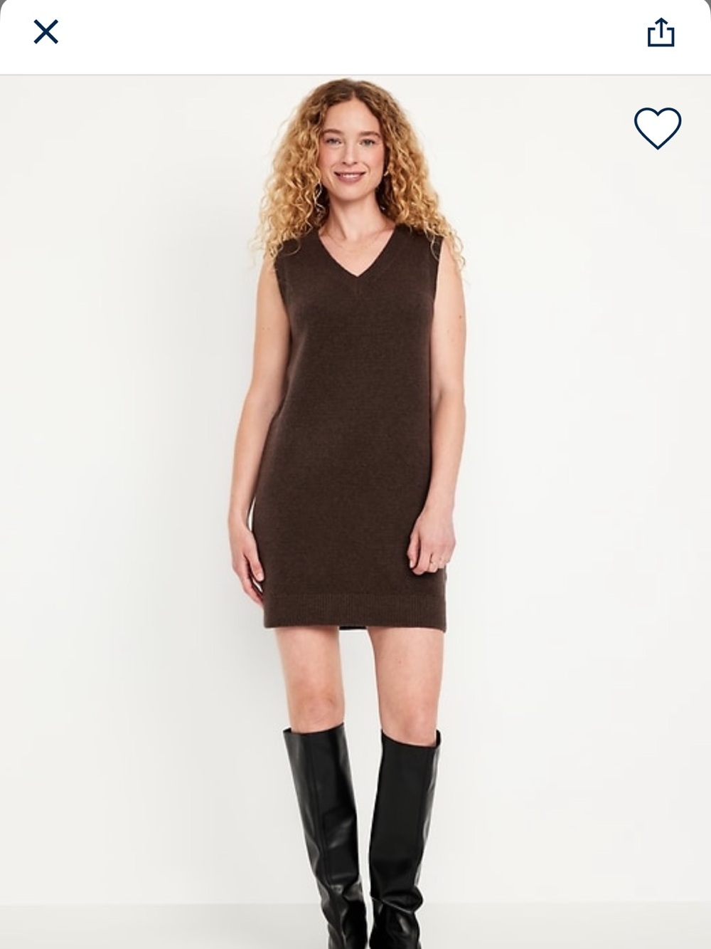 Old Navy XXL So Soft V-Neck Sleeveless Mini Sweater dress